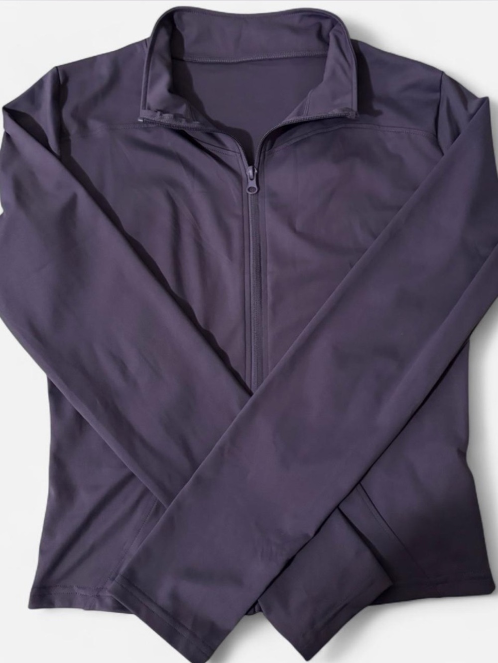 Purple Quarter-Zip Active Jacket